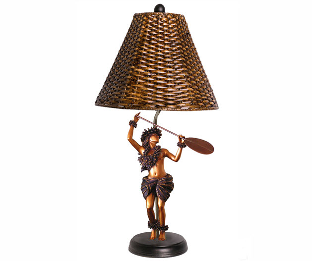 Pahoe Wahine Canoe Paddler Lamp 24 inch By Kim Taylor Reece | #ktr680034590243 Pahoe Wahine Canoe Paddler Lamp 24 inch By Kim Taylor Reece | #ktr680034590243